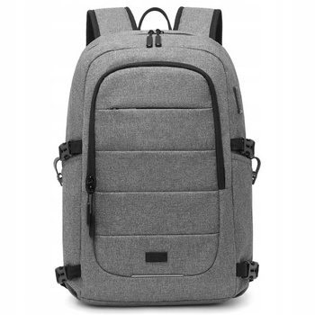 Plecak Studencki dla Informatyka z USB C na Laptopa 15,6 Męski Szary Etro - Kono