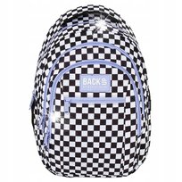 Plecak Szkolny Backup Szachownica F Dla Dziewczynki Fioletowy Czarny O94F