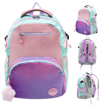 Plecak szkolny, Candy Shop, dwukomorowy, różowy - Paperdot