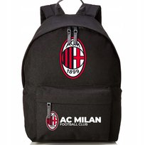 Plecak Szkolny Czarny AC MILAN Kluby Piłkarskie Piłkarze Sportowe Wzory Inna marka