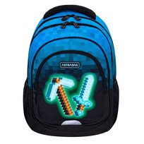 Plecak szkolny dla chłopca Astrabag Blue Pixel AB330 niebieski Minecraft klasa 1-3