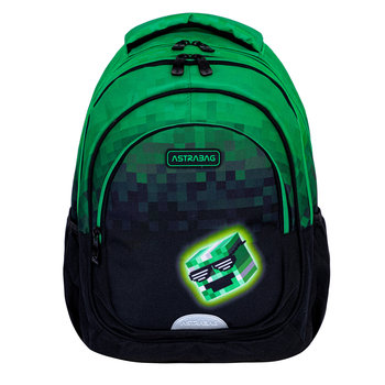 Plecak szkolny dla chłopca Astrabag Pixel Heroe zielony klasa 1-3 - ASTRABAG