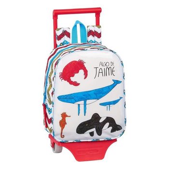 Plecak szkolny dla chłopca biały  Algo de Jaime Ocean jednokomorowy