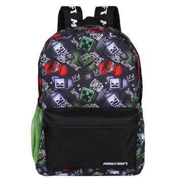 Plecak szkolny dla chłopca czarny Minecraft Minecraft wielokomorowy - Minecraft