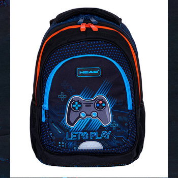 Plecak szkolny dla chłopca Head gaming New Game Level niebieski klasa 1-3 - Head
