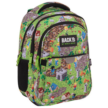Plecak szkolny dla chłopca i dziewczynki BackUp trzykomorowy - BackUp