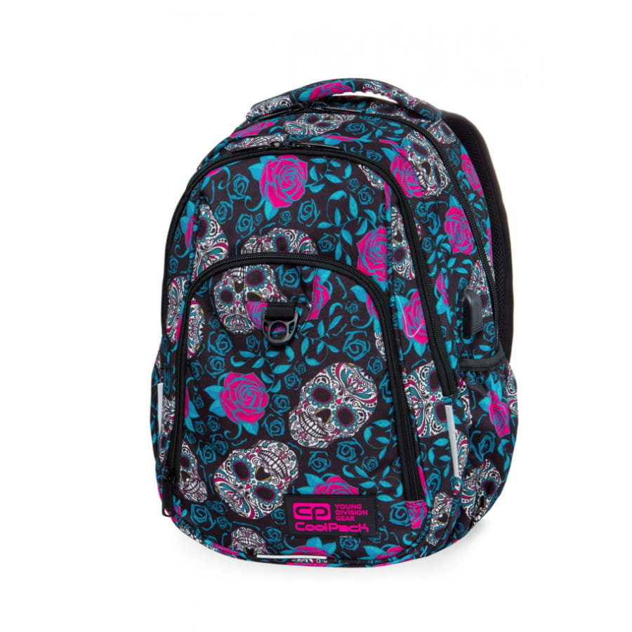 Фото - Шкільний рюкзак (ранець) CoolPack Plecak szkolny dla chłopca i dziewczynki  kwiaty dwukomorowy 