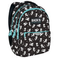 Plecak szkolny dla chłopca i dziewczynki czarny BackUp kot trzykomorowy  - BackUp