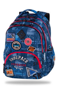 Plecak szkolny dla chłopca i dziewczynki niebieski CoolPack trzykomorowy - CoolPack