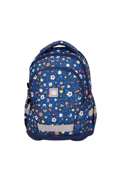 Plecak szkolny dla chłopca i dziewczynki niebieski Mybaq trzykomorowy - Mybaq