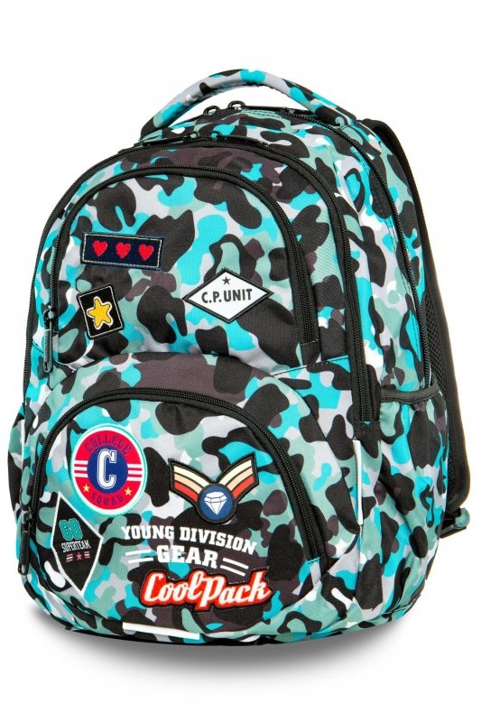Фото - Шкільний рюкзак (ранець) CoolPack Plecak szkolny dla chłopca i dziewczynki niebieski PakaNiemowlaka Military 