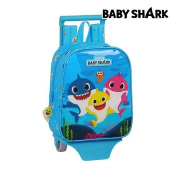 Plecak szkolny dla chłopca niebieski Baby Shark 805 jednokomorowy