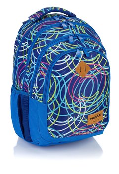 Plecak szkolny dla chłopca niebieski Head HD-103 czterokomorowy - Head
