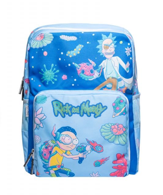 Фото - Шкільний рюкзак (ранець) Plecak szkolny dla chłopca niebieski Rick ana Morty jednokomorowy