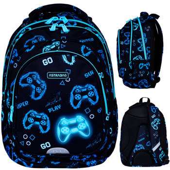 Plecak szkolny dla chłopca w gamepady Astrabag Go Playing AB300 klasa 4-8 - ASTRABAG