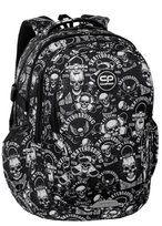 Plecak szkolny dla chłopca, z napisami, czarny, CoolPack