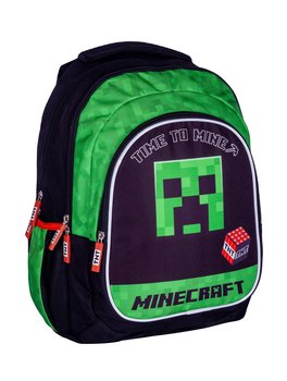 Plecak szkolny dla chłopca zielony Astra Minecraft trzykomorowy - Astra