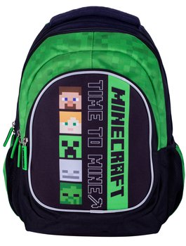 Plecak szkolny dla chłopca zielony Astra Minecraft trzykomorowy - Astra