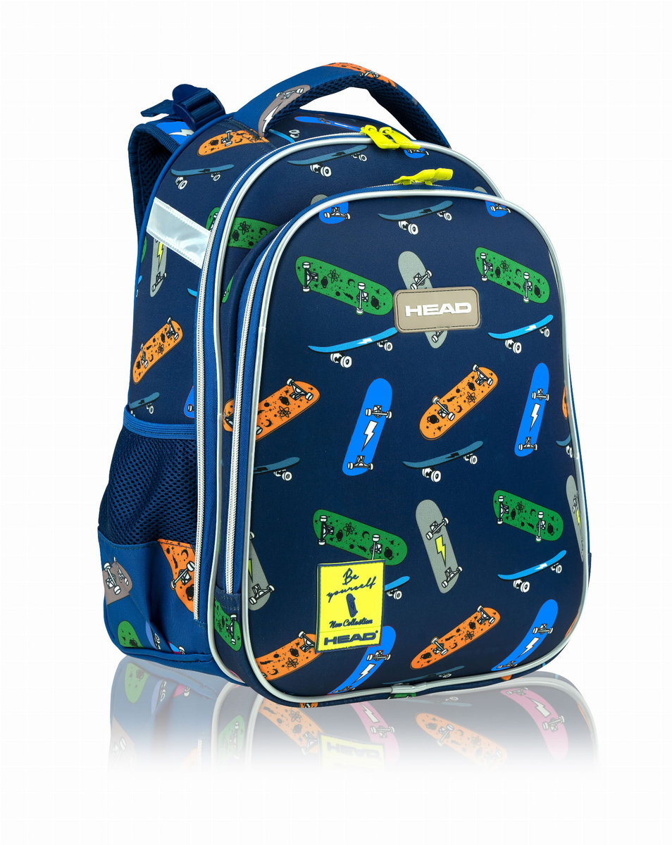 Фото - Шкільний рюкзак (ранець) Astra Plecak szkolny dla chłopców niebieski Head deskorolki dwukomorowy 