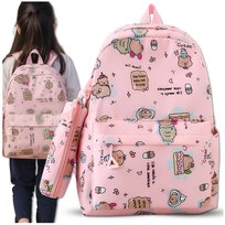 Plecak szkolny dla dzieci do szkoły dziecięcy dziewczynki piórnik Kapibara