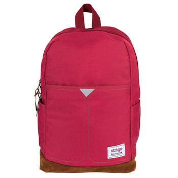 Plecak szkolny dla dzieci, gładki, czerwony, Strigo - Strigo