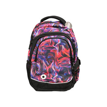 Plecak szkolny dla dziewczynki, abstrakcja, czarny, Paperdot - Paperdot