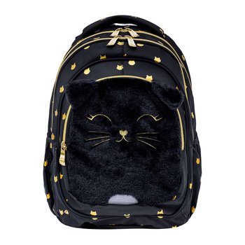 Plecak szkolny dla dziewczynki Astrabag Fluffy Kitty Black AB330 kotki klasa 1-3 - ASTRABAG