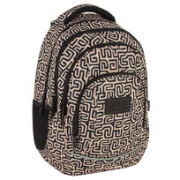 Plecak szkolny dla dziewczynki BackUp geometryczny beżowy