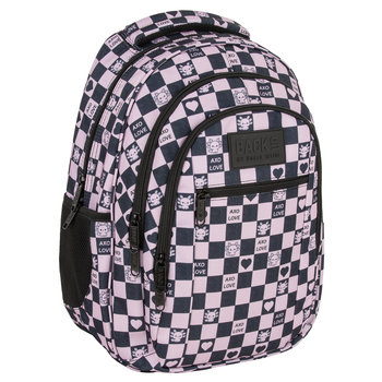 Plecak szkolny dla dziewczynki BackUp Model O Axolot Heart serca jasnoróżowy - BackUp