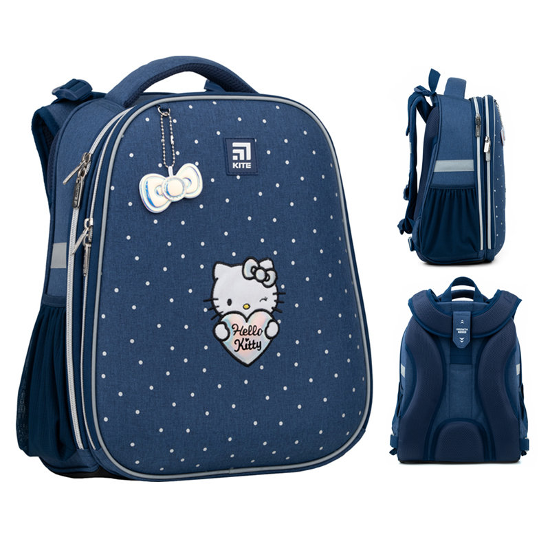 Фото - Шкільний рюкзак (ранець) KITE Plecak szkolny dla dziewczynki błękitny  Hello Kitty wielokomorowy 