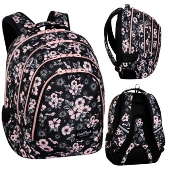 Plecak szkolny dla dziewczynki CoolPack kwiaty czarny - CoolPack