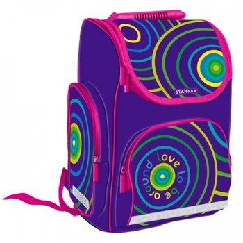 Plecak szkolny dla dziewczynki fioletowy Starpak Girl jednokomorowy - Starpak