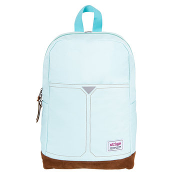 Plecak szkolny dla dziewczynki, gładki, błękitny, Strigo - Strigo