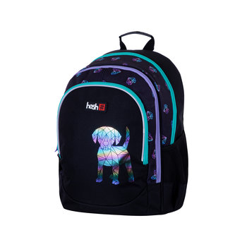 Plecak szkolny dla dziewczynki Hash trzykomorowy - Hash