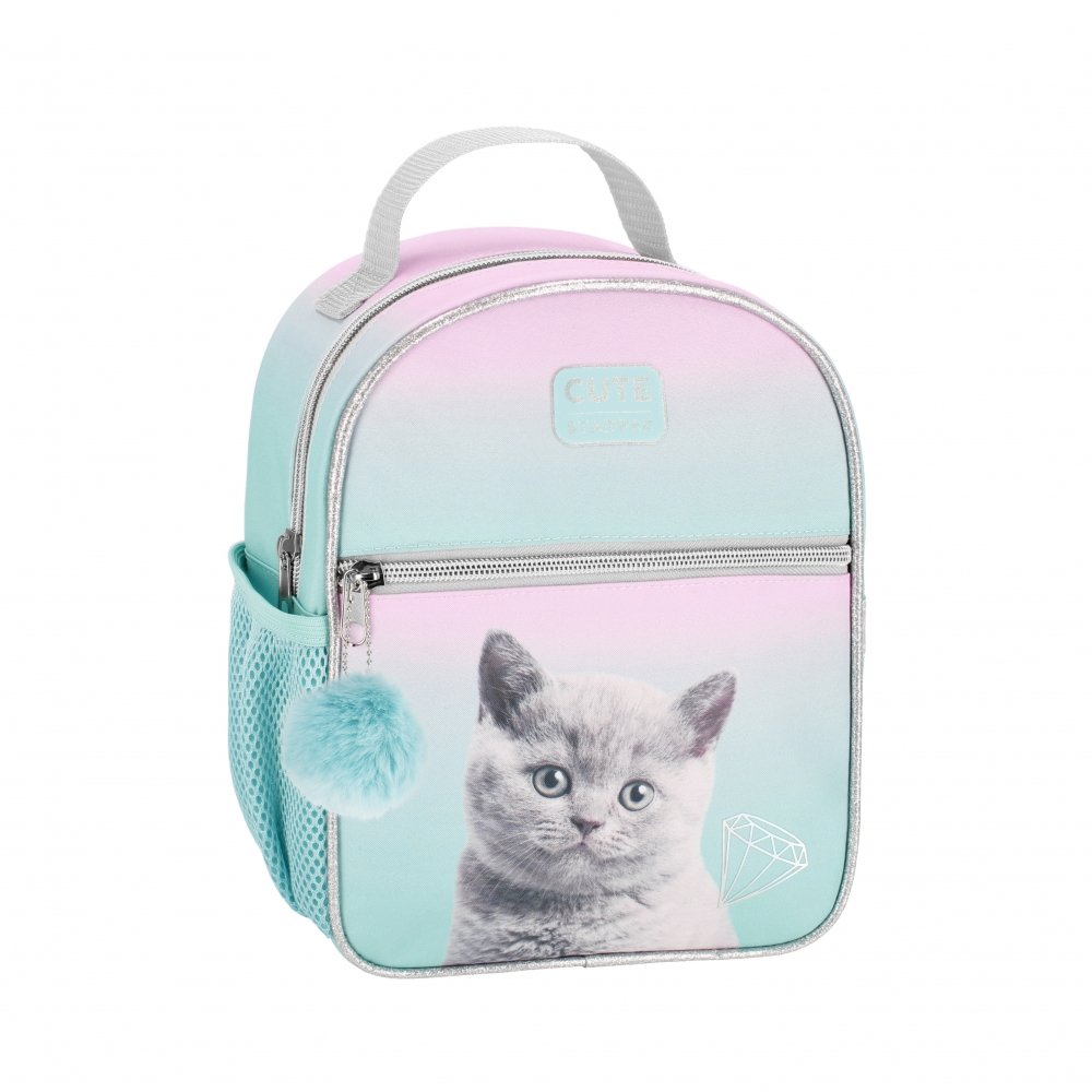 Фото - Шкільний рюкзак (ранець) Starpak Plecak szkolny dla dziewczynki jasnoniebieski  kot dwukomorowy 
