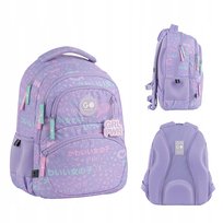 Plecak szkolny dla dziewczynki klasa 1-6 fioletowy Girl Power brelok GoPack