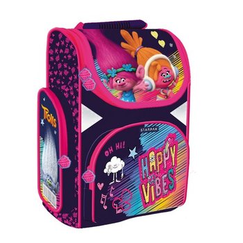 Plecak szkolny dla dziewczynki różowy Starpak Trolle jednokomorowy - Starpak