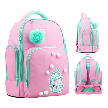 Plecak szkolny dla dziewczynki tornister różowy z pomponem KITE  - KITE