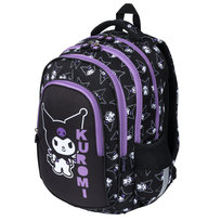 Plecak Szkolny Dzicięcy Młodzieżowy Dla Dziewczynki 4 Komorowy Kuromi Black