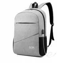 Plecak szkolny męski damski do pracy szkoły miejski na laptopa a4 sportowy szary