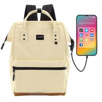 Plecak szkolny miejski HIMAWARI duży damski lekki pojemny na laptopa port USB Himawari