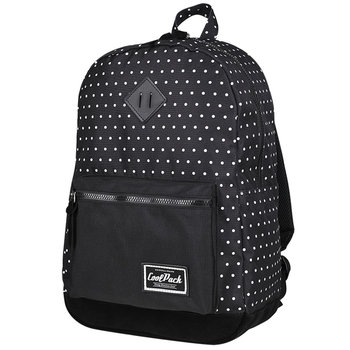 Plecak szkolny młodzieżowy dla chłopca i dziewczynki czarny Coolpack Grasp kropki jednokomorowy  - CoolPack