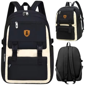 Plecak Szkolny Młodzieżowy Do Szkoły Dla Chłopaka Dziewczyny Lekki Czarny - Imiti