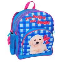 Фото - Шкільний рюкзак (ранець) PASO Plecak szkolny młodzieżowy niebieski  pies dwukomorowy 