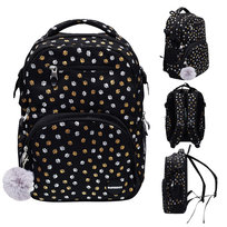 Plecak Szkolny, Purrrfect School, Dwukomorowy, Łapki, Czarny