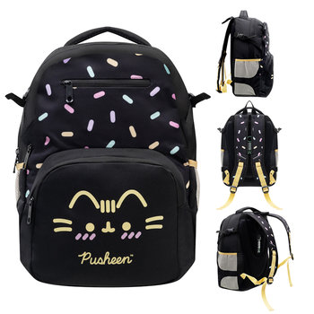 Plecak Szkolny, Pusheen, dwukomorowy, czarny kot - Empik