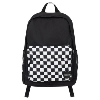 Plecak Szkolny, Square It!, Jednokomorowy,  Czarny w białą kratkę - Empik