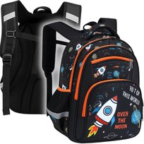 Plecak Szkolny Tornister Dla Chłopca Kosmos Rakieta A4 Lekki Do Klasy 1-3