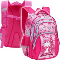 Plecak Szkolny Tornister Dla Dziewczynki Jednorożec Unicorn a4 lekki do klasy 1-3