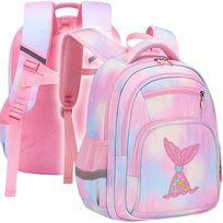 Plecak Szkolny Tornister Dla Dziewczynki Wielokomorowy Ogon Syreny Kl 1-3